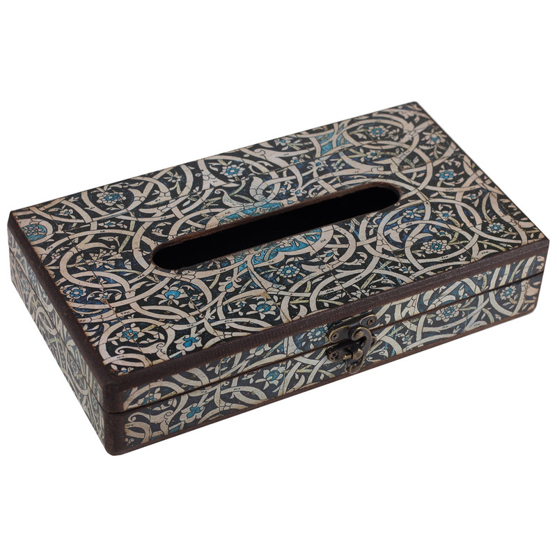 جعبه دستمال کاغذی طرح اسلیمی کد FT55