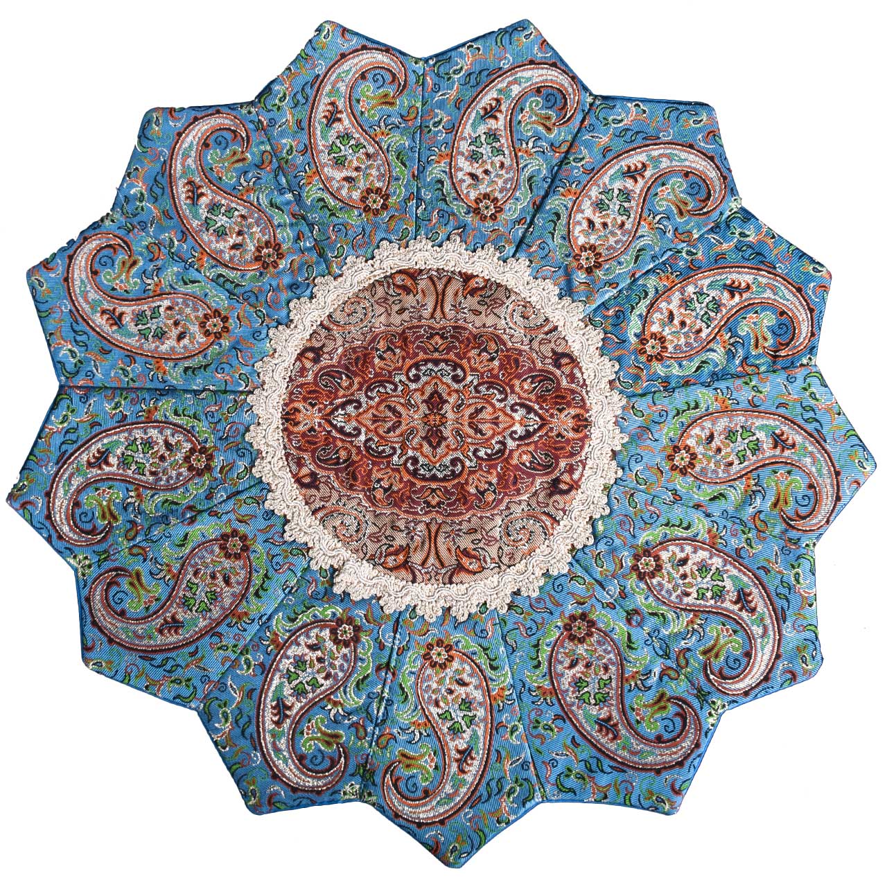 رومیزی ترمه طرح خورشید مدل 40-33