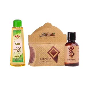 روغن مو و بدن طراوت مدل آرگان کد 02 حجم 50 میلی لیتر به همراه روغن مو آرال مدل آرگان کد 03 حجم 30 میلی لیتر