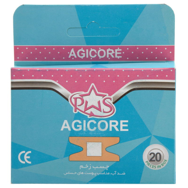 چسب زخم آجیکور مدل B305 بسته 20 عددی
