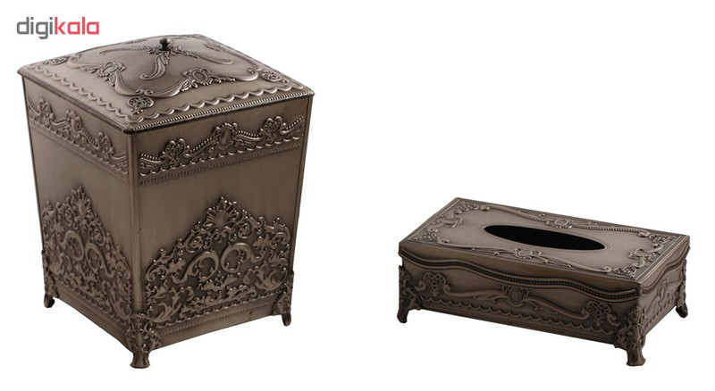 ست سطل و جای دستمال کاغذی دیانا کد MPYT - DLT146-B1113