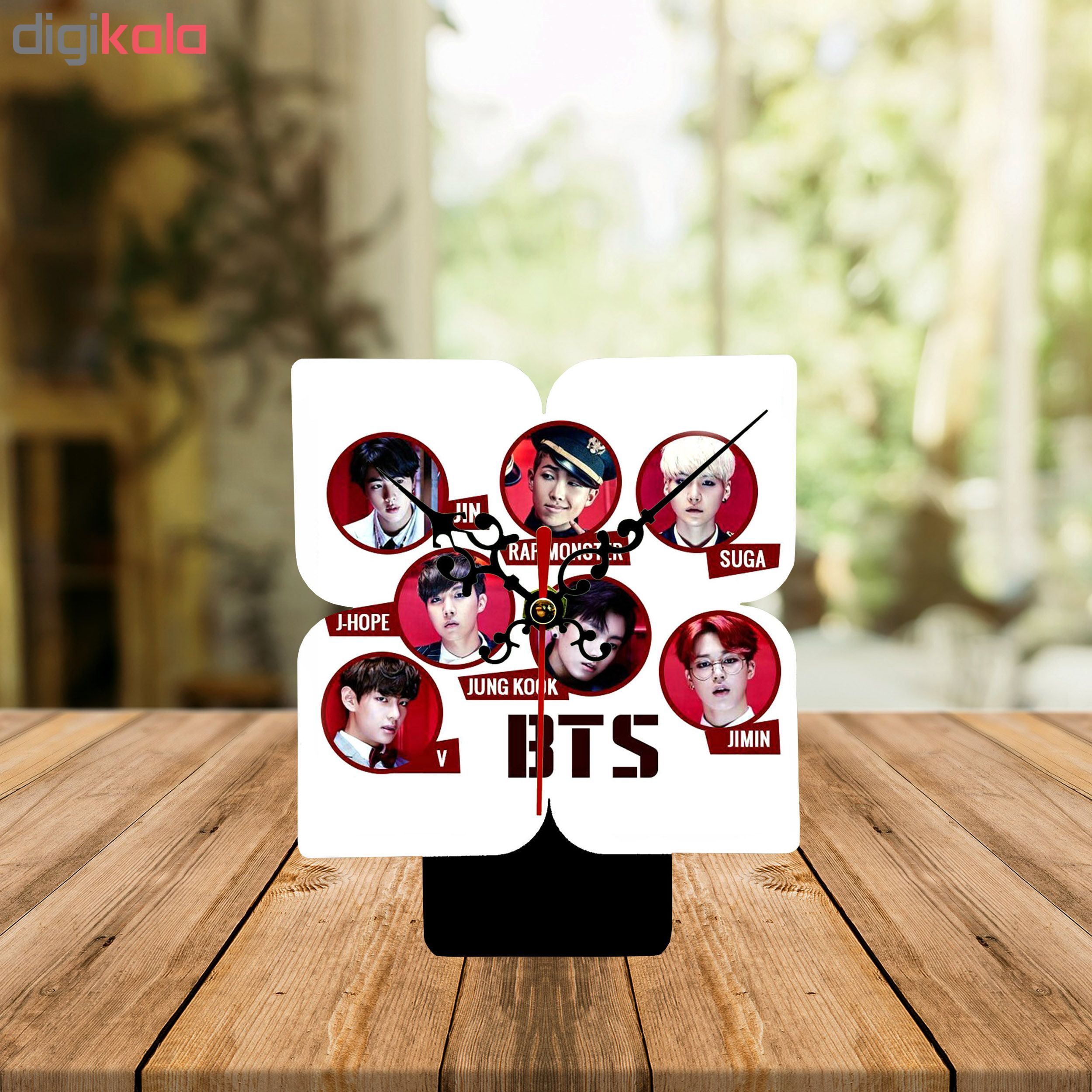 ساعت رومیزی طرح BTS کد SA-13
