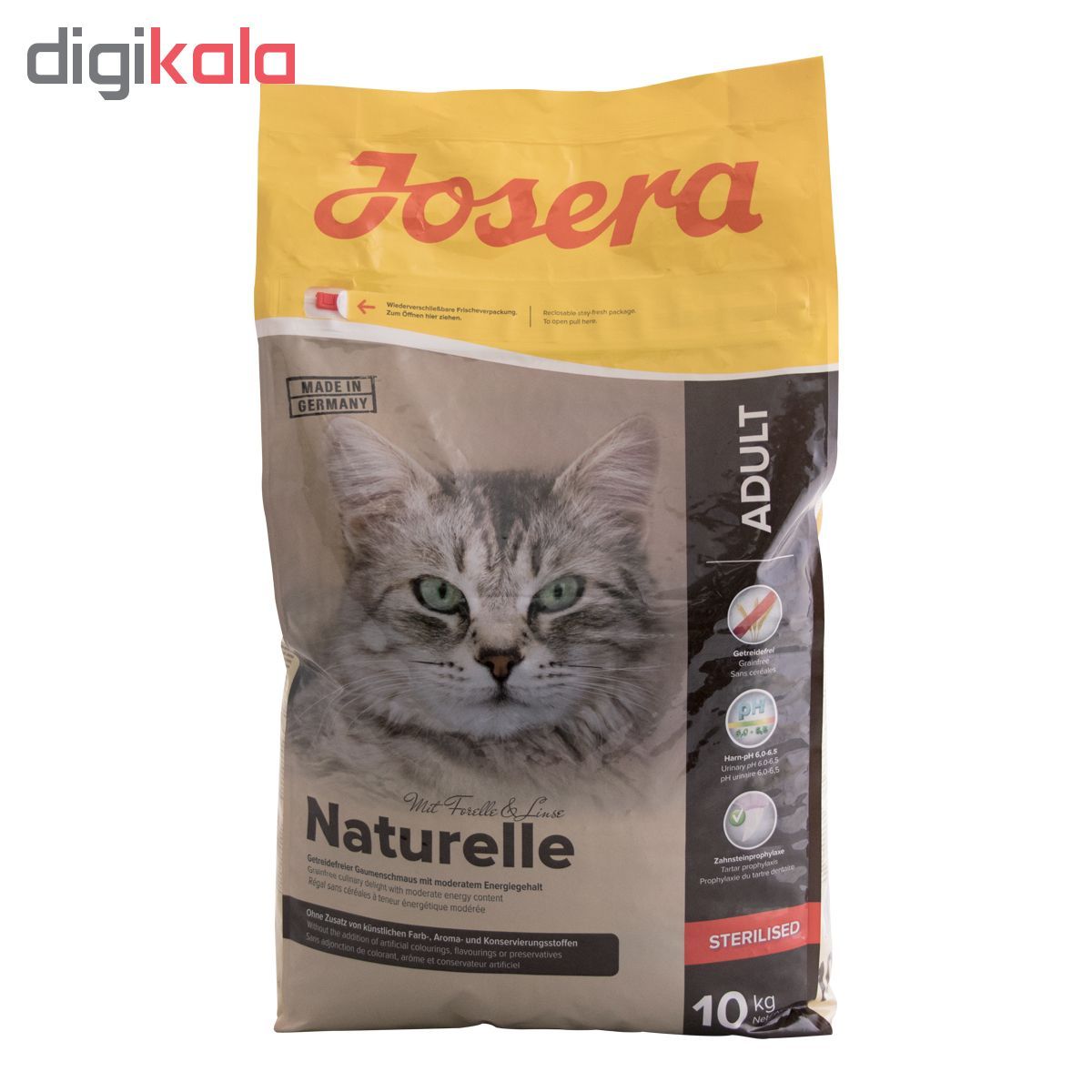 غذای خشک گربه جوسرا مدل Naturelle وزن 10 کیلوگرم