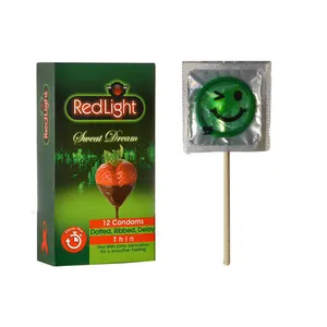 کاندوم ردلایت مدل Sweet Dream بسته 12 عددی به همراه کاندوم طرح ایموجی