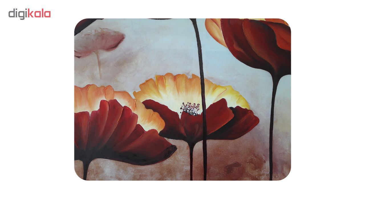تابلو نقاشی رنگ روغن طرح گلهای قشقایی