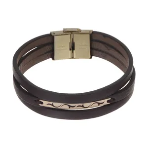 دستبند مردانه مدیا گلد کد MGL-D0428