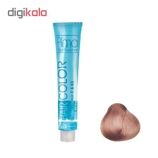 رنگ ابرو آلما مدل exclusive شماره 7.51 حجم 15 میلی لیتر رنگ بلوند شنی