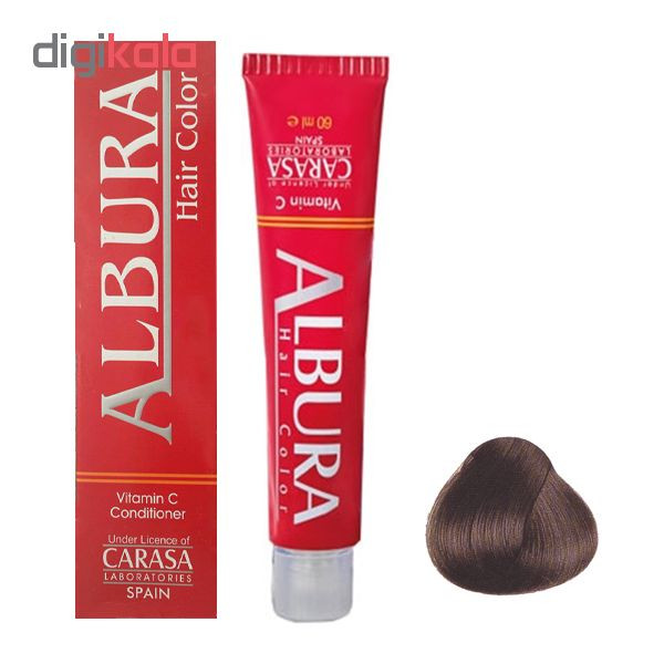 رنگ مو آلبورا مدل carasa شماره NF5-6.00 حجم 100 میلی لیتر رنگ بلوند تیره رنگ مو آلبورا مدل carasa شماره NF5-6.00 حجم 100 میلی لیتر رنگ بلوند تیره