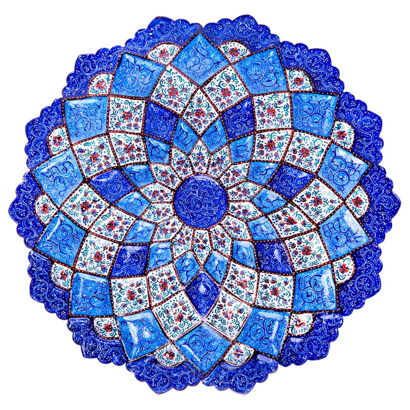 بشقاب میناکاری گالری رجایی مدل P30 کد 7550009