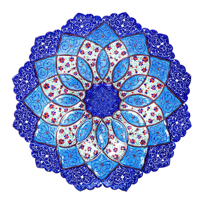 بشقاب میناکاری گالری رجایی مدل P25 کد 7550010