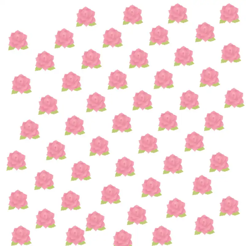 استیکر دیواری طرح رز بسته 60 عددی