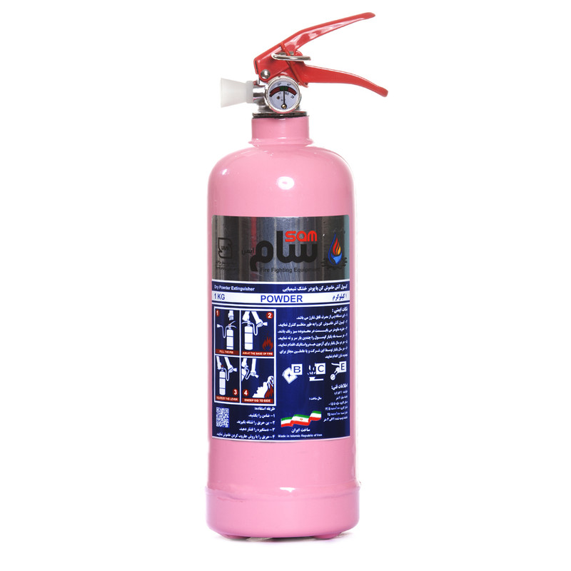 کپسول آتش نشانی پودر و گاز سام وزن 1 کیلوگرم کپسول آتش نشانی پودر و گاز سام وزن 1 کیلوگرم