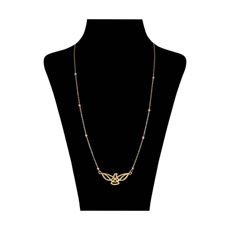 گردنبند طلا 18 عیار زنانه کد 3091