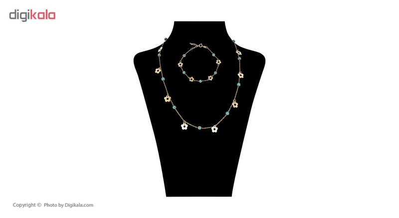 نیم ست طلا 18 عیار زنانه کد 3099