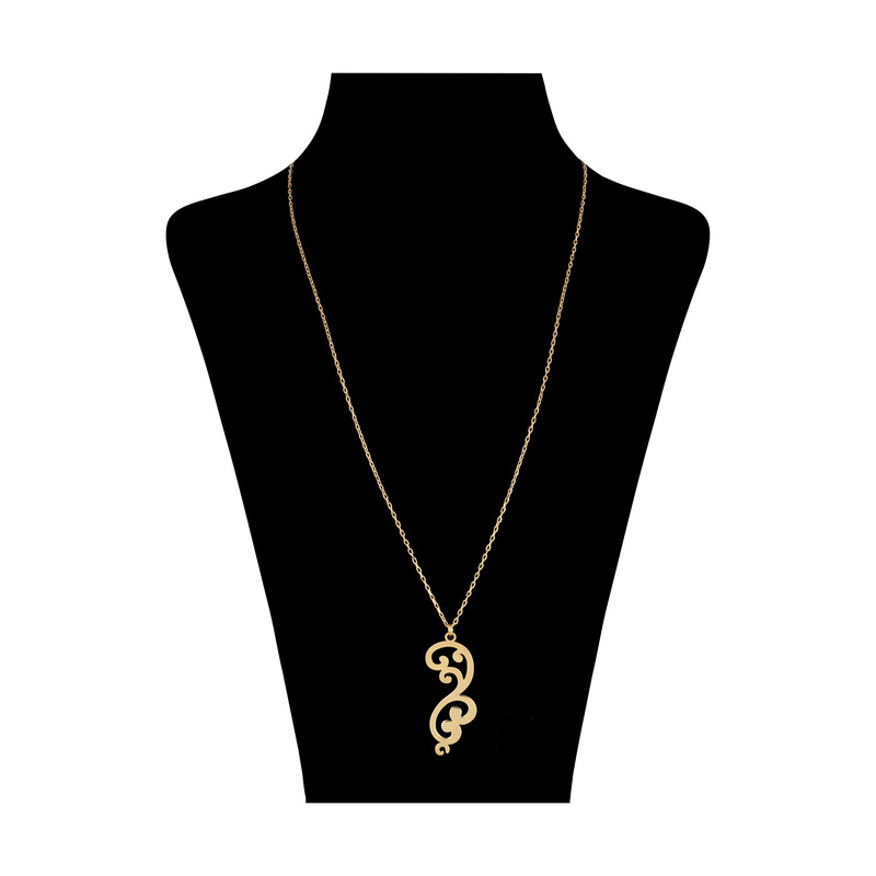 گردنبند طلا 18 عیار زنانه کد 9016