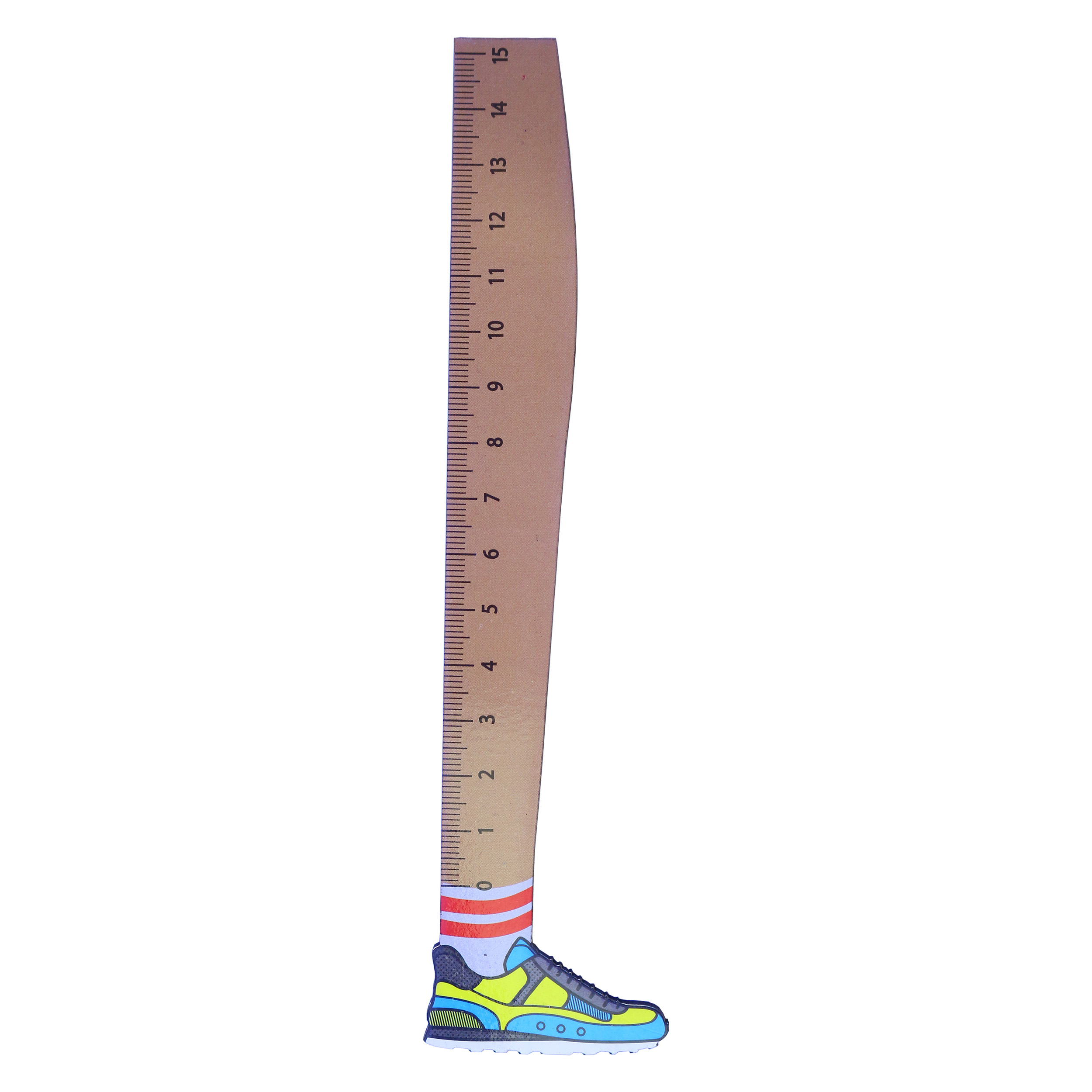 خط کش 15 سانتی متری طرح کفش ورزشی کد R02