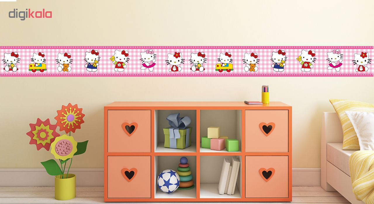 استیکر دیواری ژیوار طرح هلو کیتی