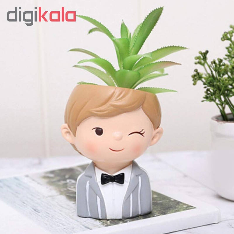 گلدان طرح پسر پاپیونی کد AH02 گلدان طرح پسر پاپیونی کد AH02