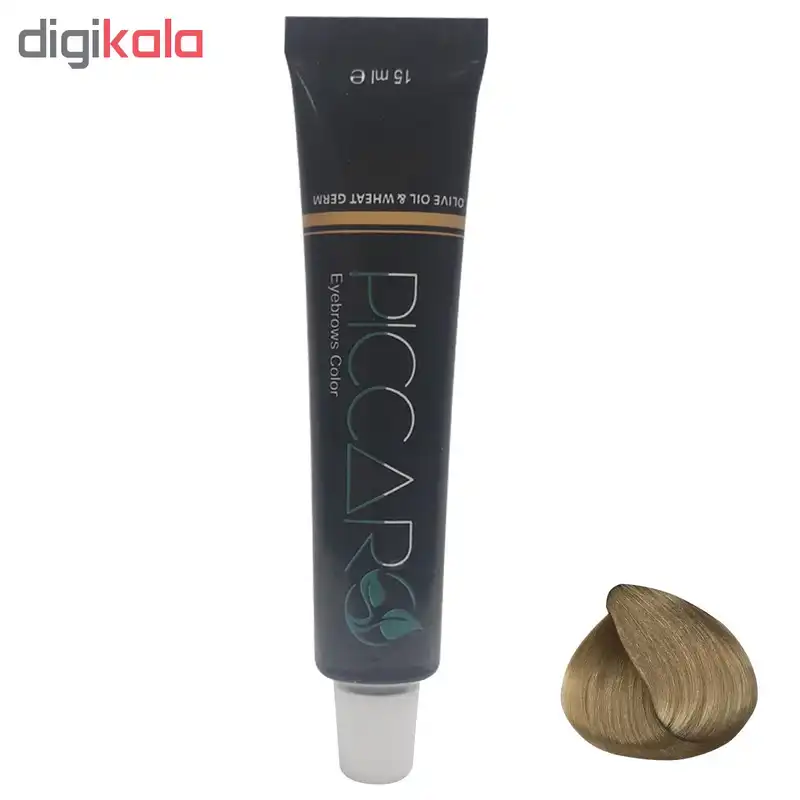 رنگ ابرو پیکارو شماره 8 حجم 15 میلی لیتر رنگ بلوند قهوه ای طلایی