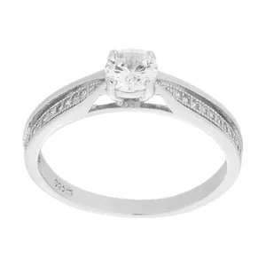 انگشتر نقره زنانه کد 104003238-2