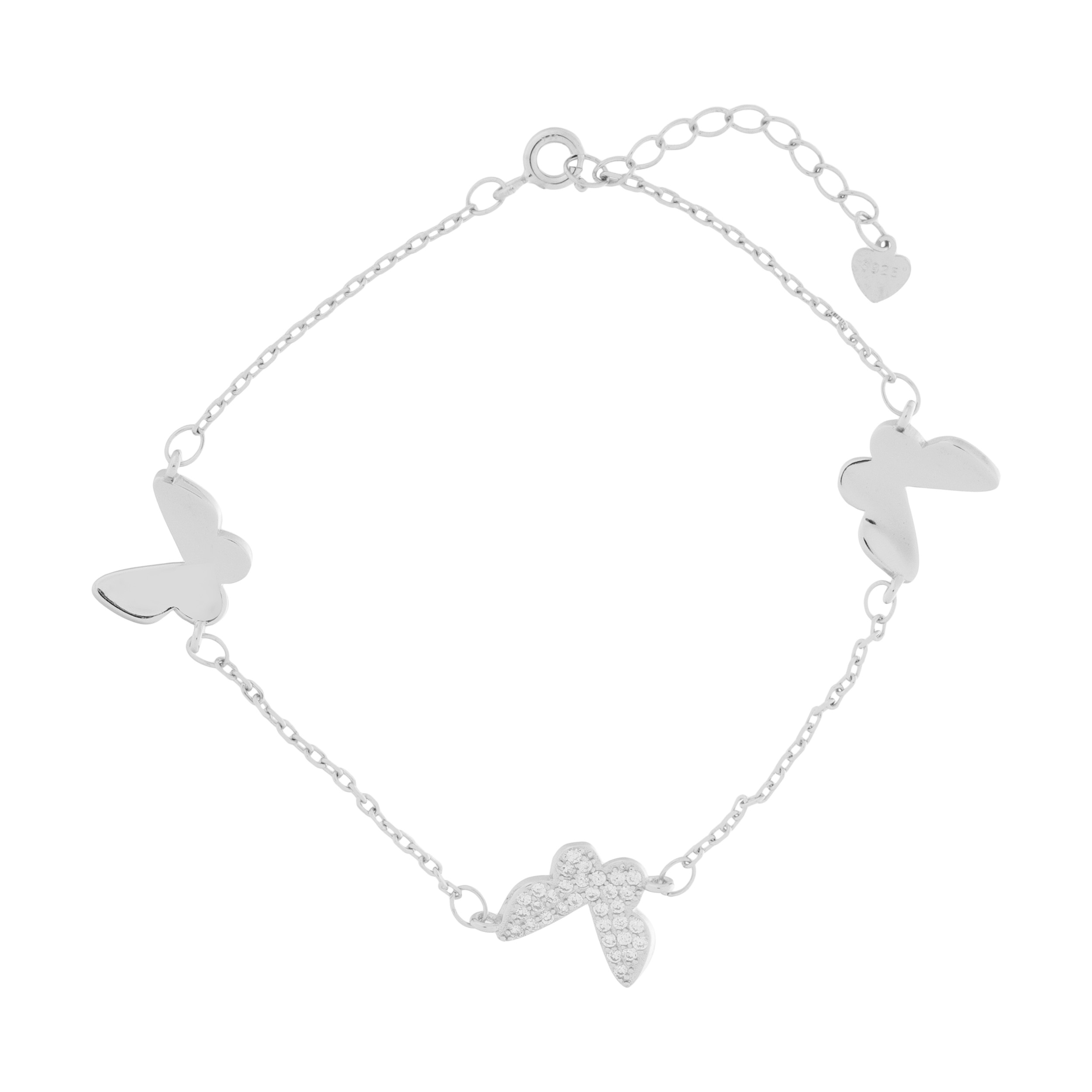 دستبند نقره زنانه کد 200102003080-1