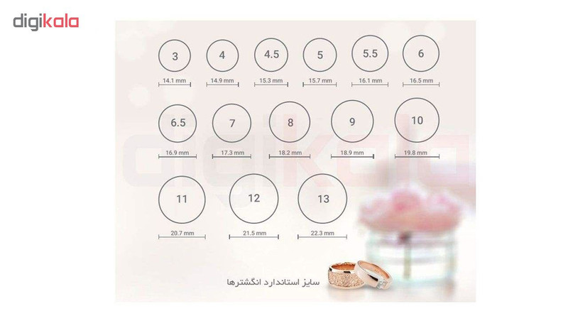 انگشتر طلا 18 عیار زنانه کد ANTGW1147