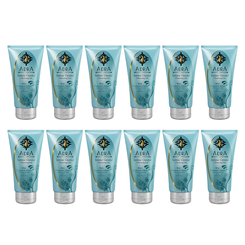 ژل بهداشتی بانوان آدرا مدل بابونه حجم 150 میلی لیتر مجموعه 12 عددی
