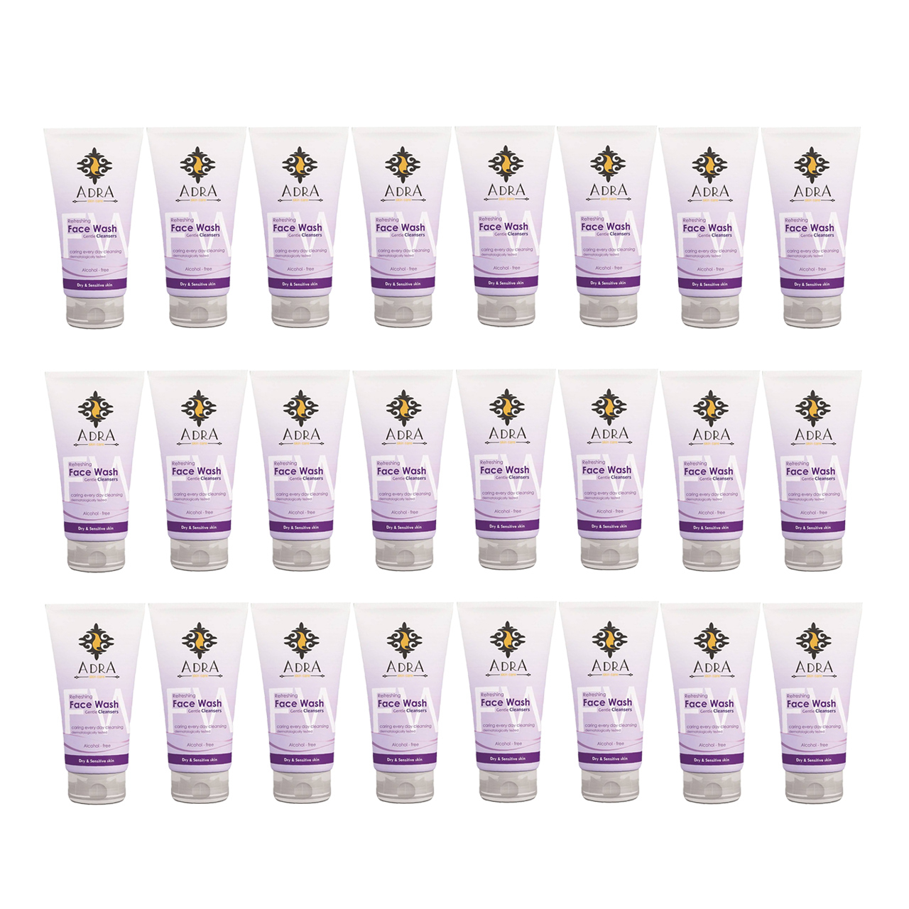 ژل شستشو صورت آدرا مدل P1 حجم 150 میلی لیتر مجموعه 24 عددی
