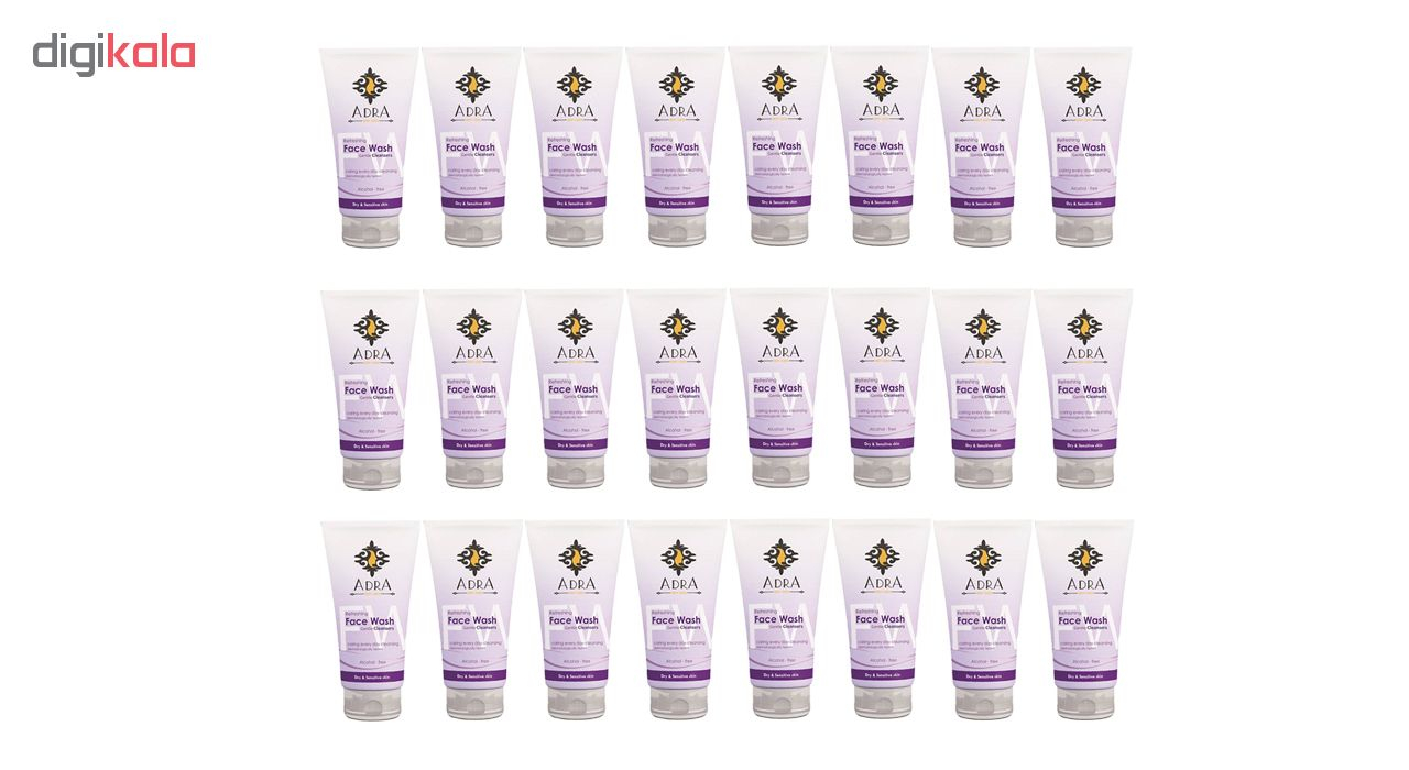 ژل شستشو صورت آدرا مدل P1 حجم 150 میلی لیتر مجموعه 24 عددی