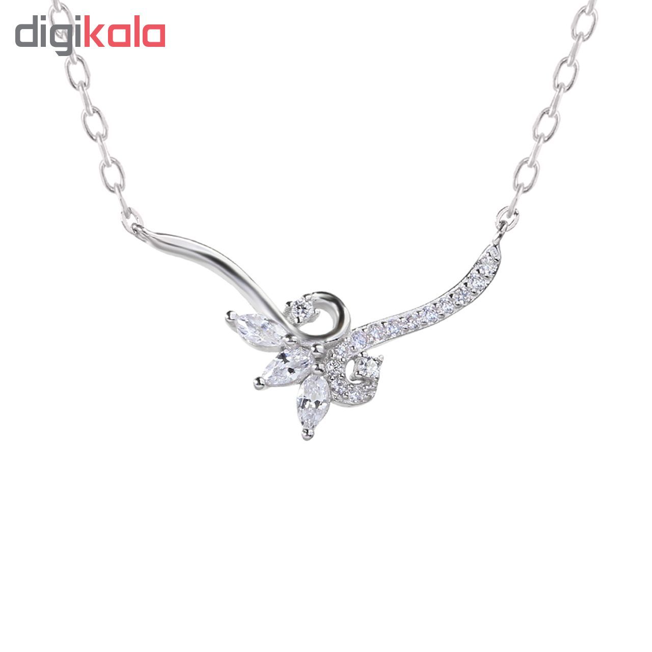 گردنبند نقره زنانه اقلیمه کد GN325 -  - 2