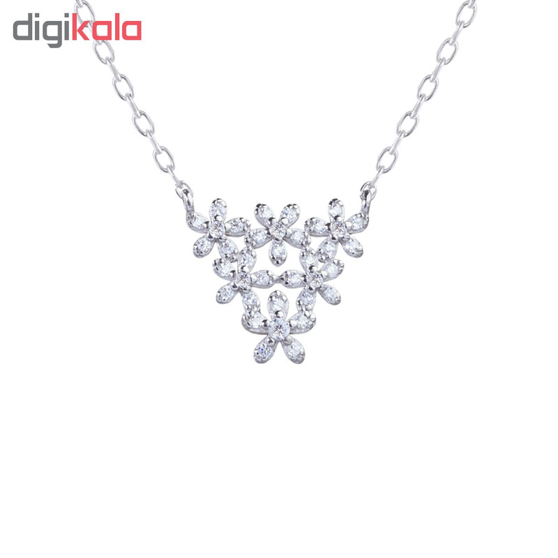 گردنبند نقره زنانه اقلیمه کد GN326 گردنبند نقره زنانه اقلیمه کد GN326