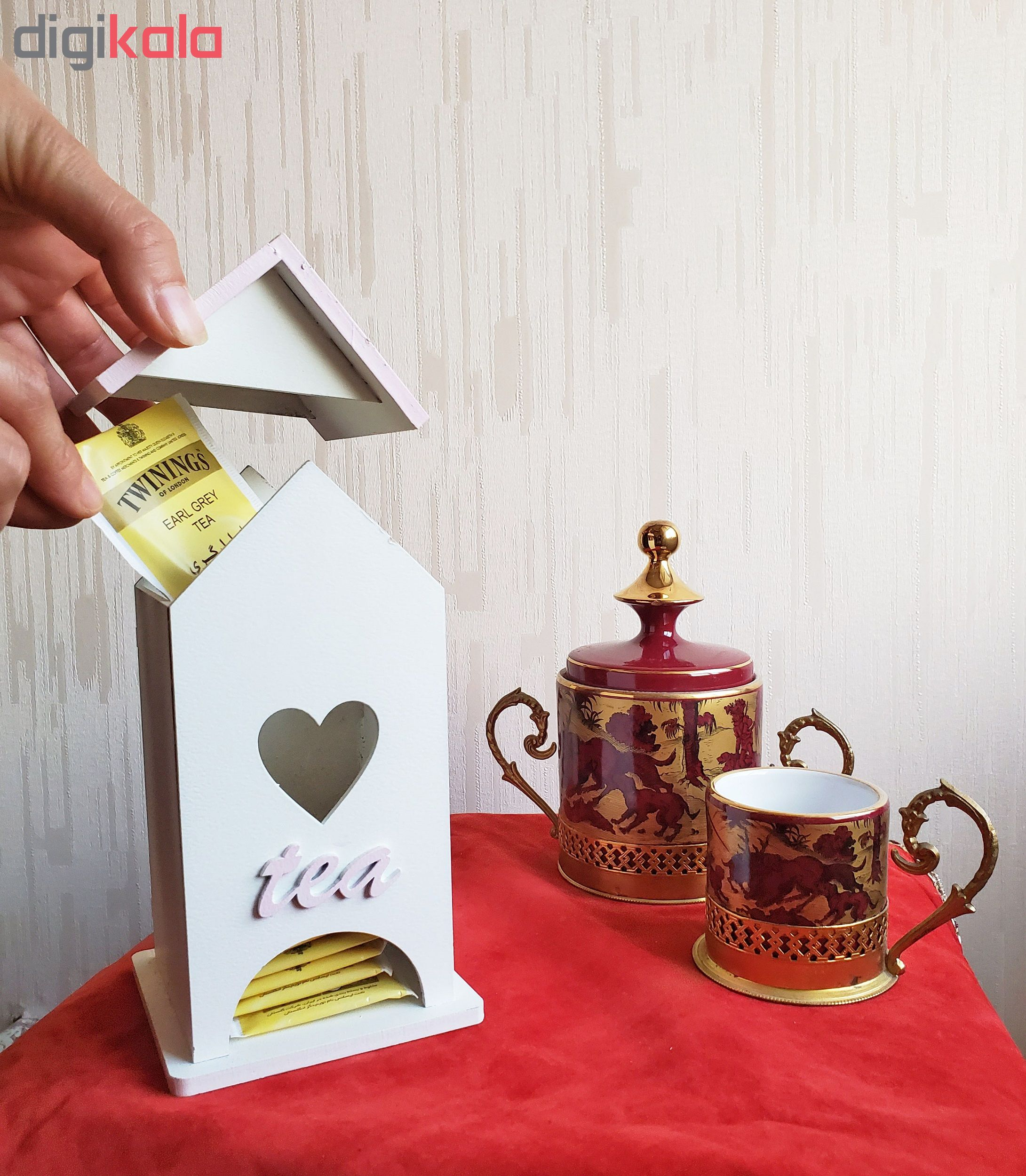 جعبه چای کیسه ای طرح قلب
