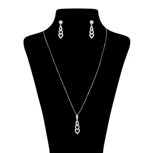 نیم ست نقره زنانه کد 102003218-17