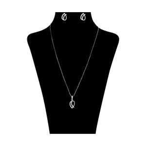 نیم ست نقره زنانه کد 102003218-8