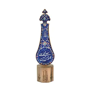 مجسمه میناکاری طرح علم پنج تن