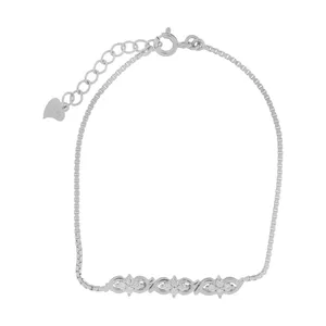 دستبند نقره زنانه کد  103003218-6