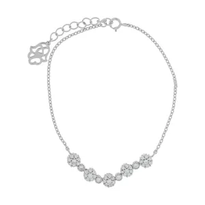 دستبند نقره زنانه کد 103003218-10