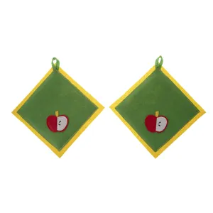 دستگیره رنگارنگ طرح سیب کد 002 بسته 2 عددی