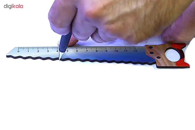 خط کش 12 سانتی متری طرح اره آقای نجار کد R09