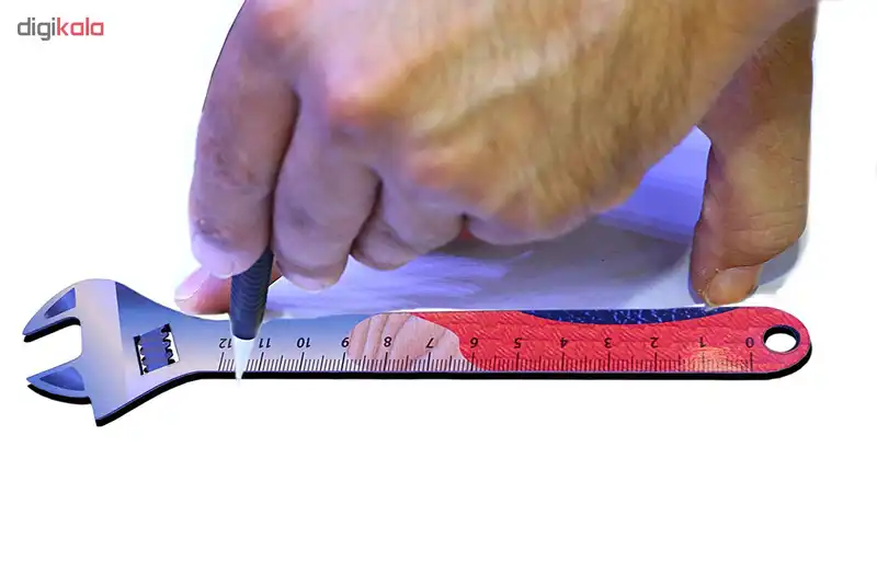 خط کش 12 سانتی متری طرح آچار فرانسه کد R10