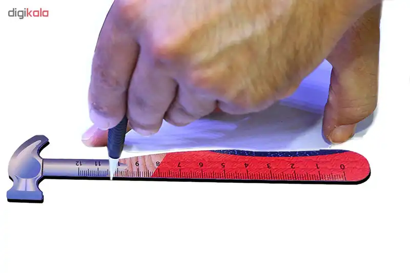 خط کش 12 سانتی متری طرح چکش کد R11