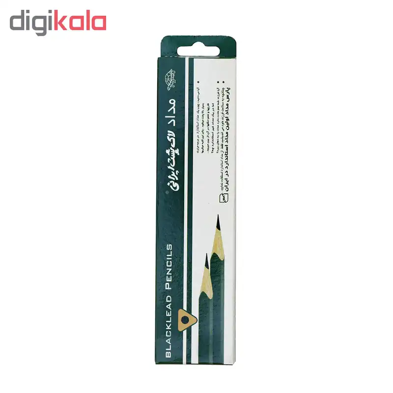 مداد مشکی پارس مداد مدل لاک پشت ایرانی کد 2001 بسته 12 عددی