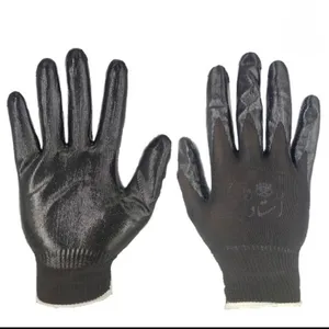 دستکش ایمنی  استاد مدل کف مواد  کد 220 بسته 6 عددی 