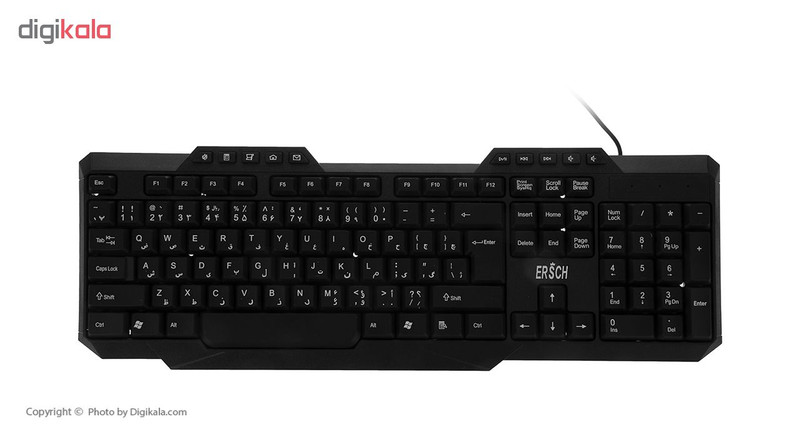 کیبورد ایرش مدل P839 باحروف فارسی 1