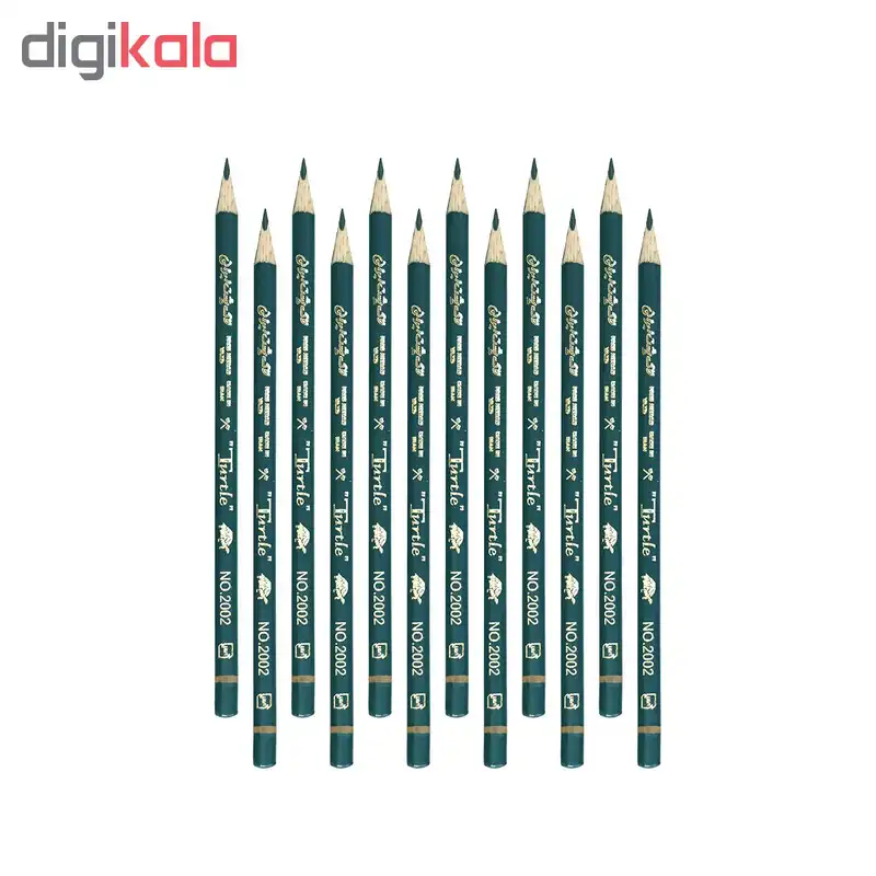 مداد مشکی پارس مداد مدل لاک پشت ایرانی کد 2001 بسته 12 عددی