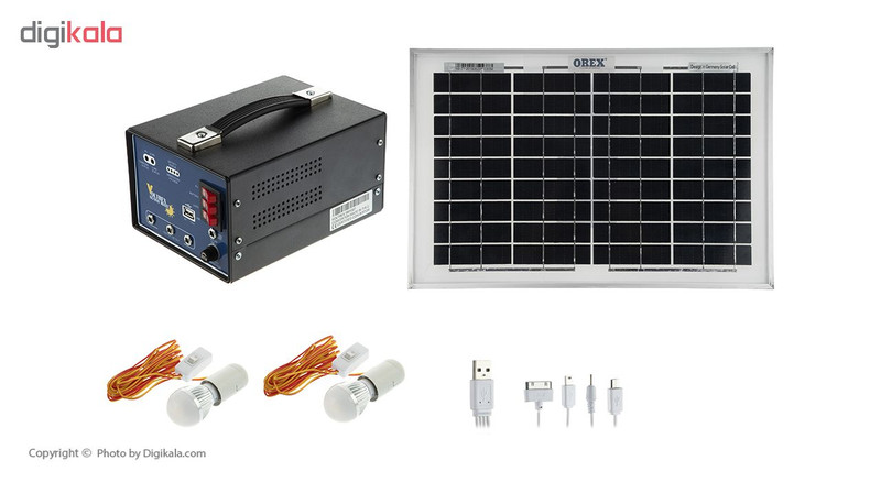 مجموعه پنل خورشیدی جی اچ سولار مدلAR-P10W توان 10 وات