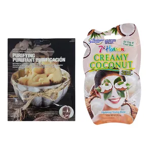 ماسک صورت مونته ژنه سری 7th Heaven مدل Coconut حجم 15 میلی لیتر به همراه ماسک صورت کیس کد 02