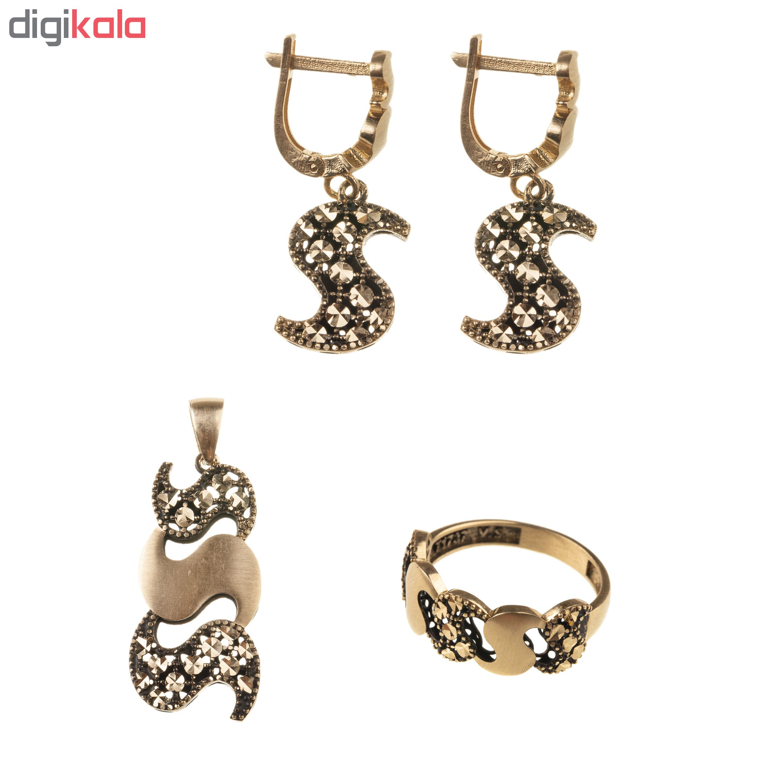 نیم ست طلا 18 عیار زنانه کد N108