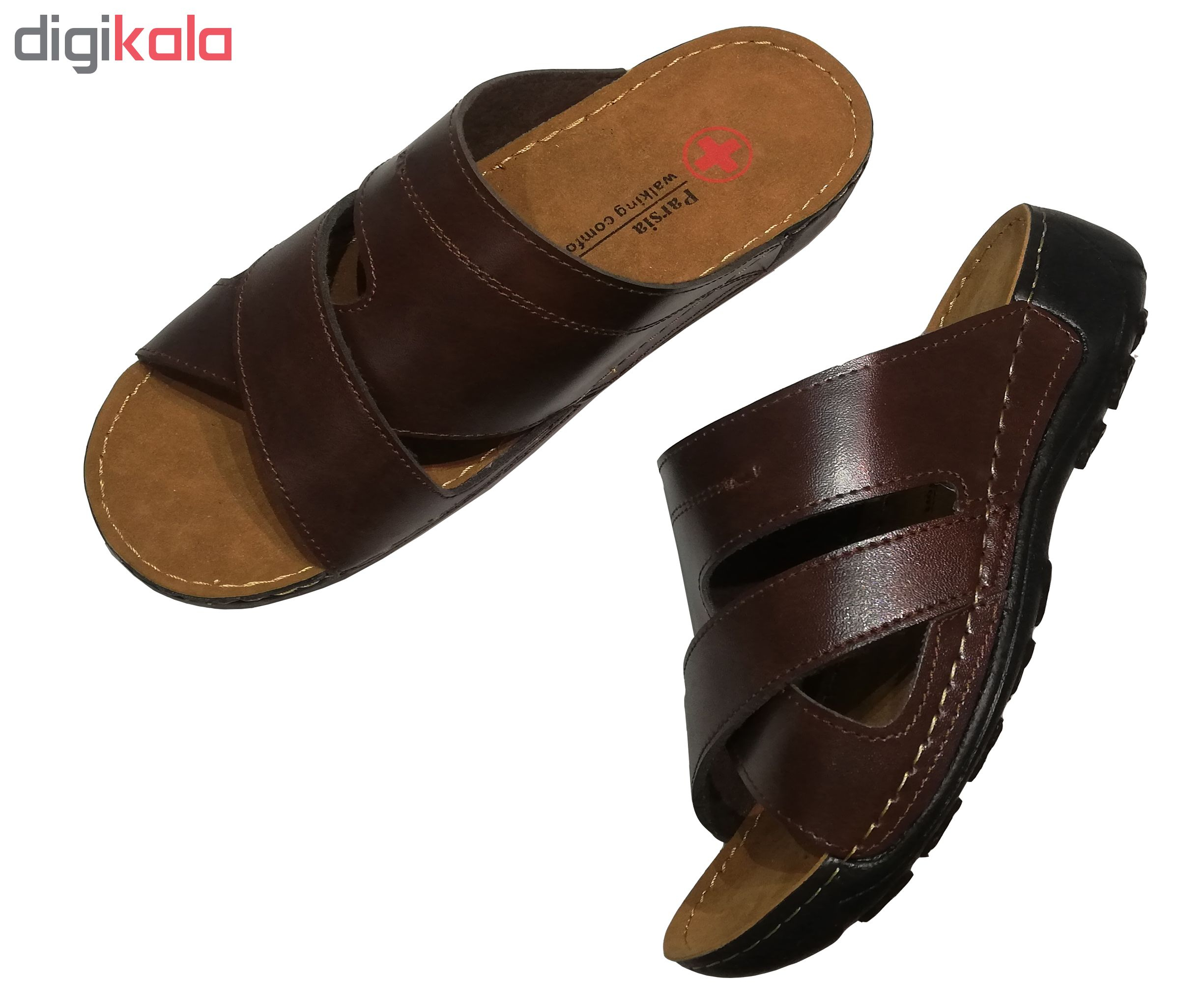 دمپایی طبی مردانه پارسیا مدل سروش کد Bro867