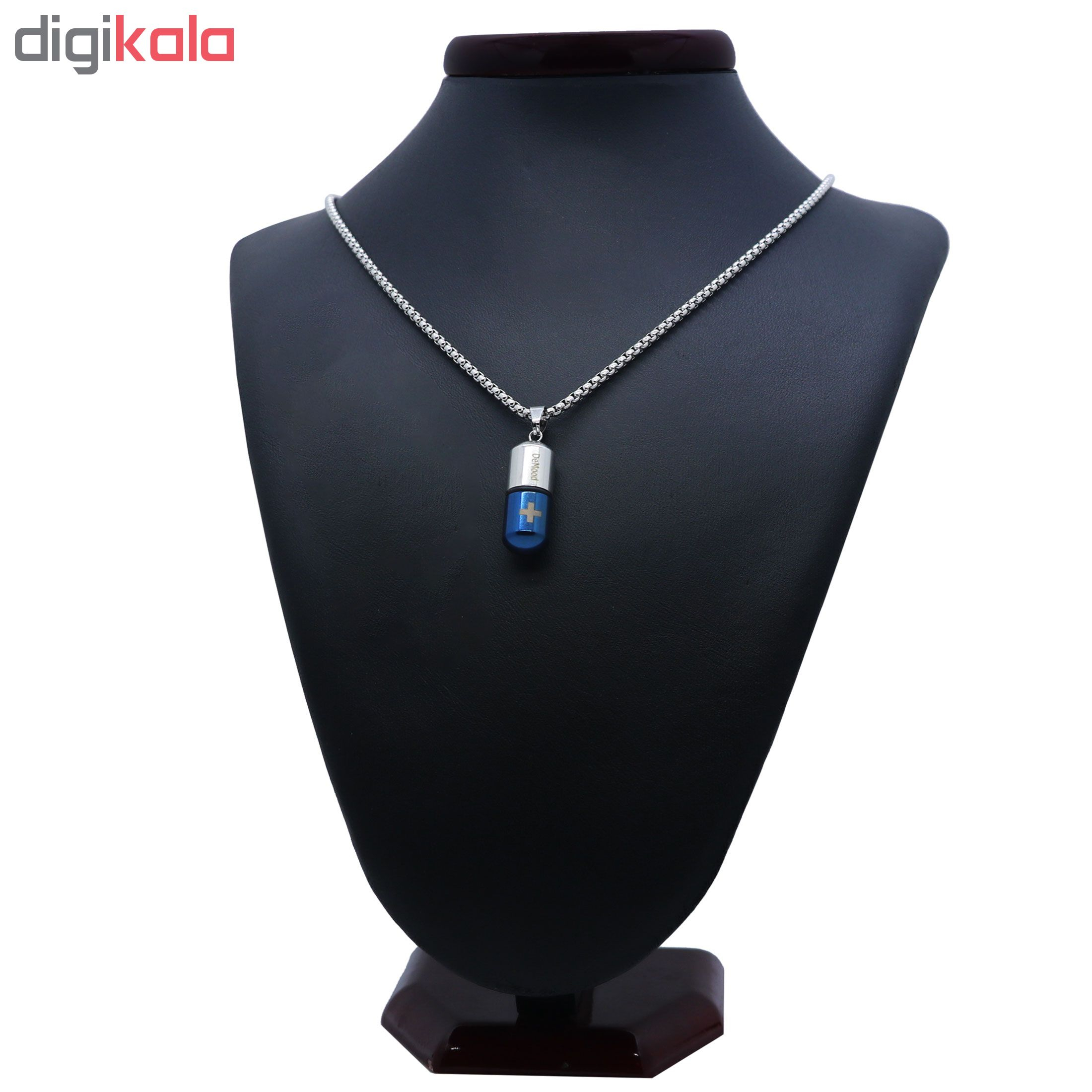 گردنبند مردانه طرح کپسول کد gd03